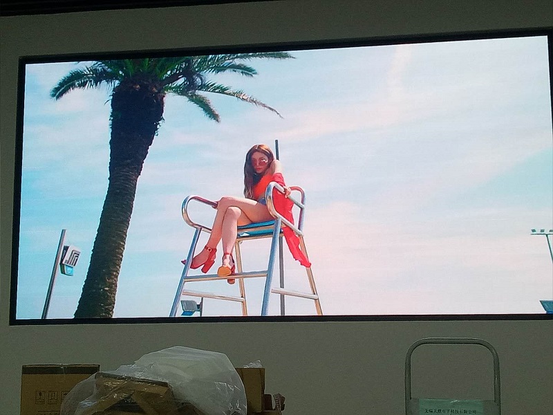 ​ 热烈祝贺江苏无锡天熠电子科技有限公司室内P2.5高清led显示屏项目顺利竣工