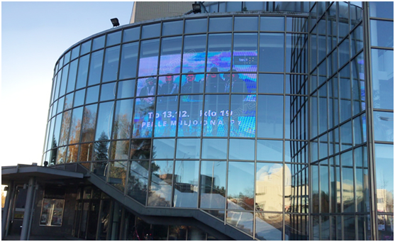 P10贴膜屏,屏风贴膜屏,LED贴膜云屏,LED智能光电玻璃屏