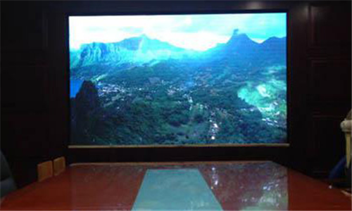 广东广州某单位会议室LED显示屏案例